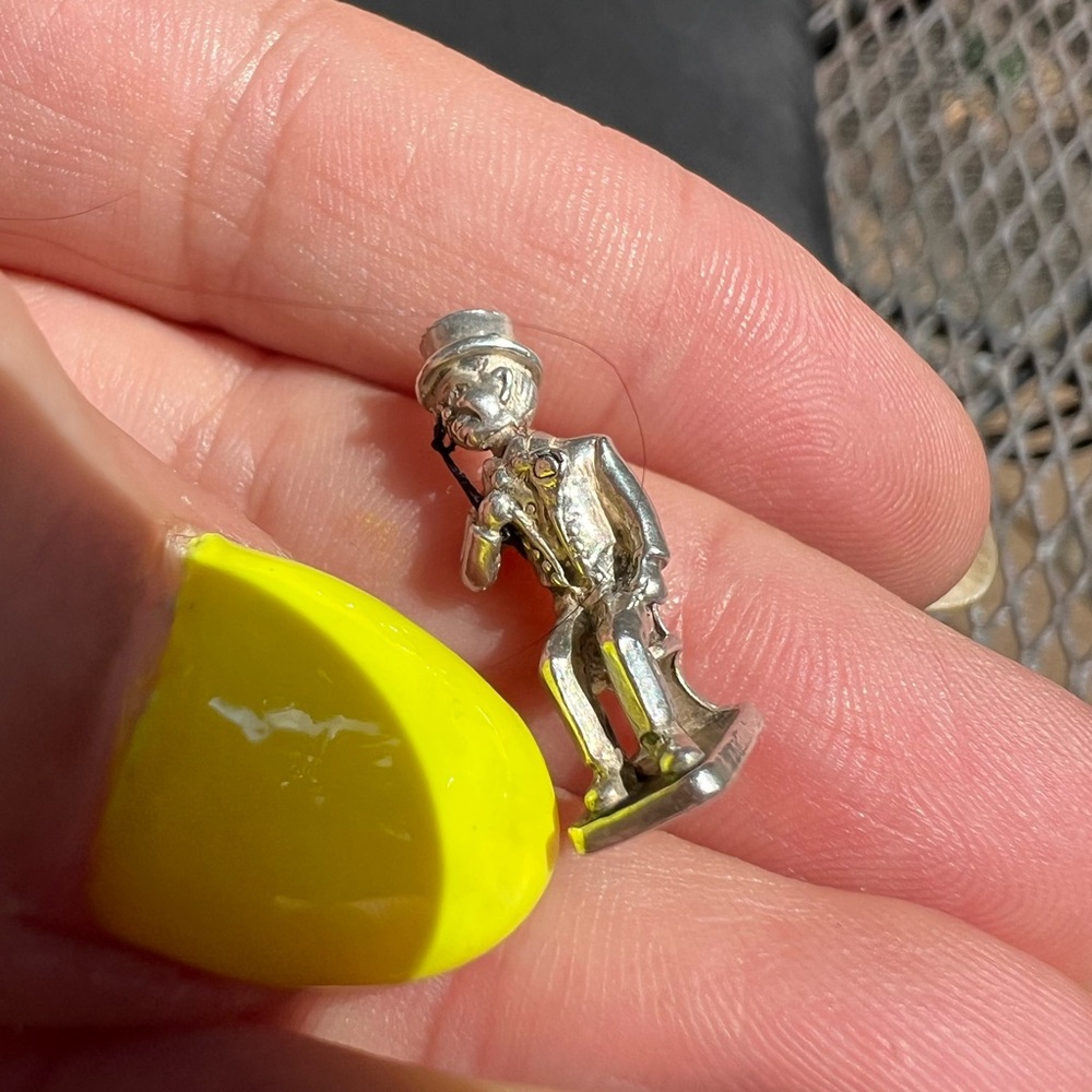 Vintage Sterling Silver Dummy Pacifier Charm – Collectible Baby Jewelry